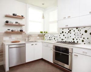 Кухонный фартук из плитки или мозаики